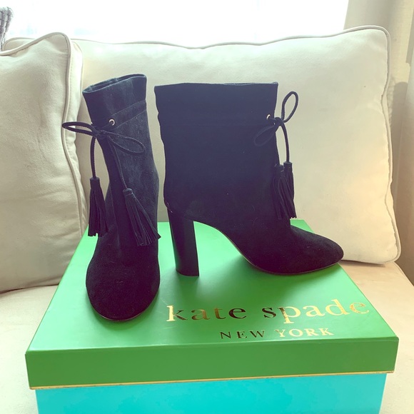 kate spade Shoes - ♠️   Black Suede Boots from Kate Spade ♠️
